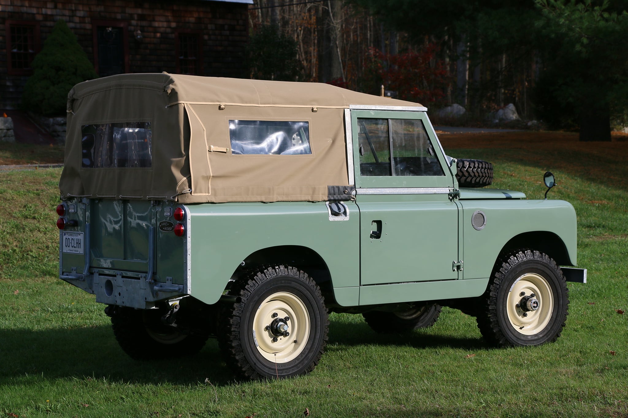 Restored 1965 Land Rover Series IIA Pastel Green
