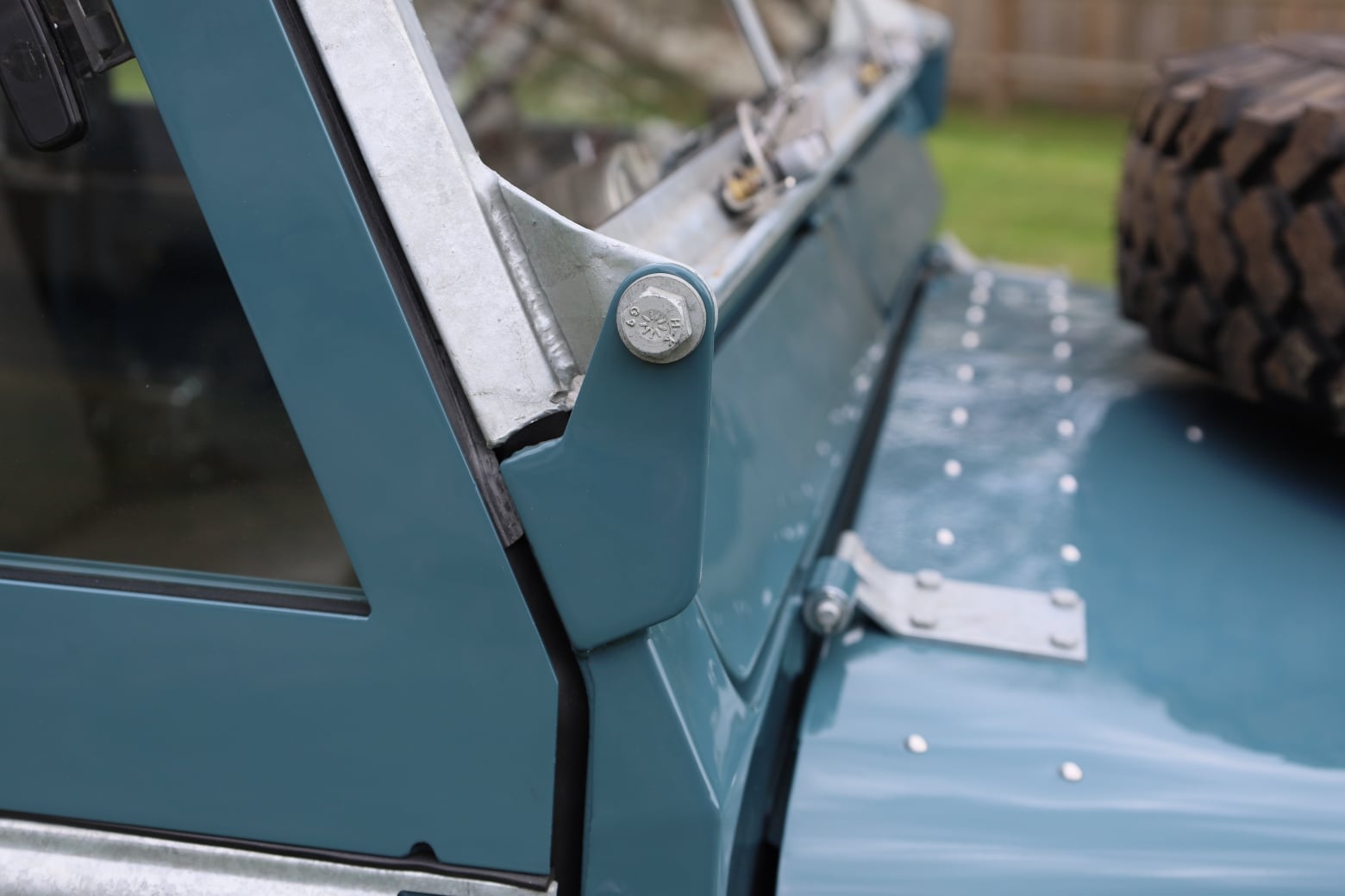 1966 Land Rover Series IIA Marine Blue Restored 43
