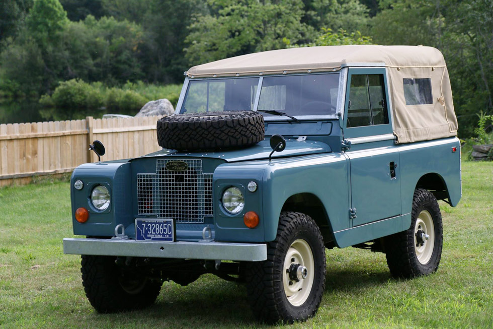 Fully restored 1969 Land Rover Series IIa.